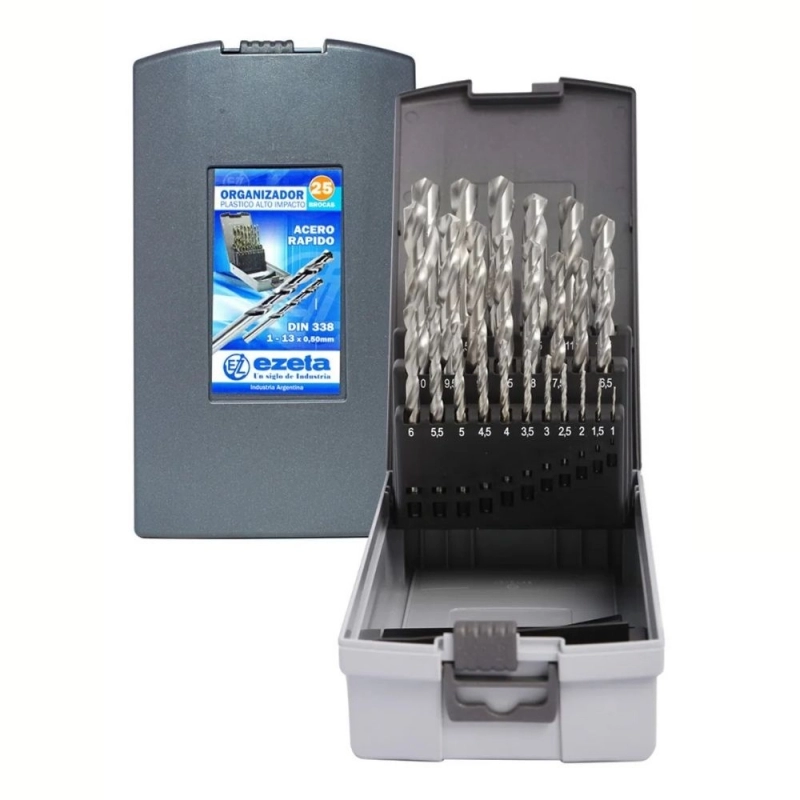 Juego de Mechas EZETA Acero Rapido x25 Piezas